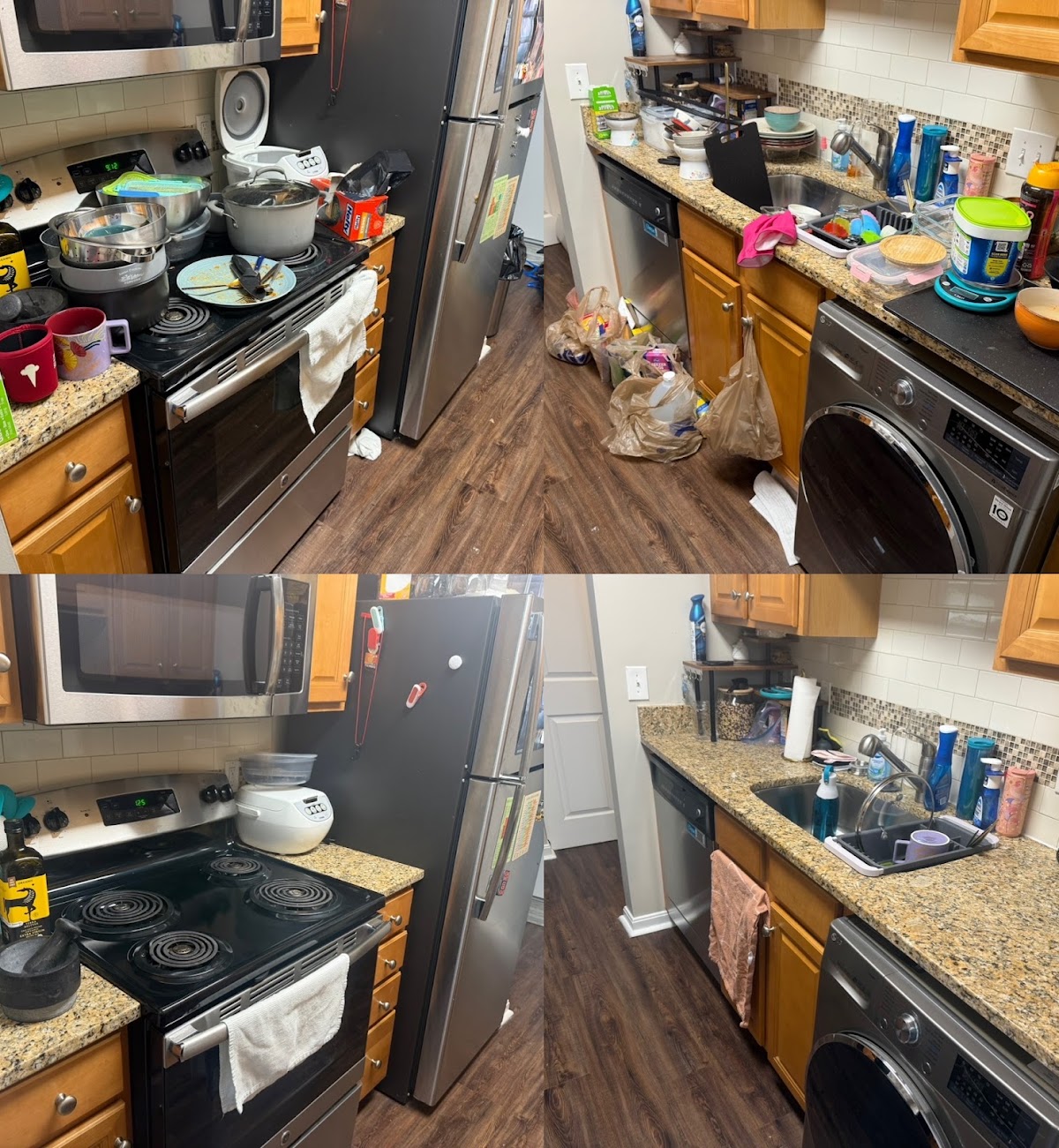 Kitchen before and after — Simply Spotless Cincinnati